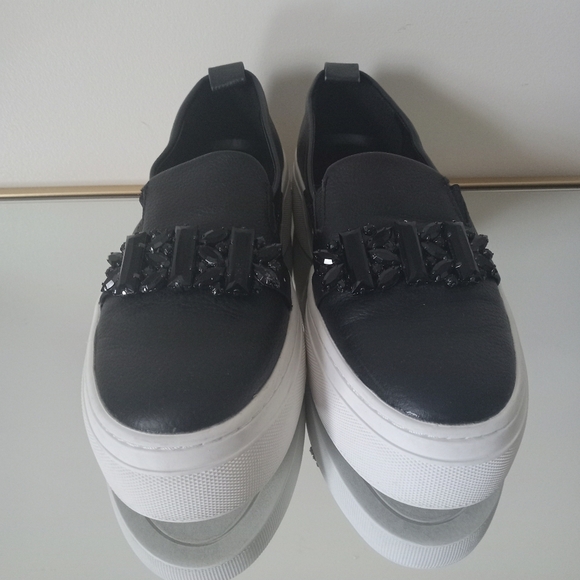 Karl Lagerfeld ParisLamirra Embellished Platform Sneakers Size 7 - Picture 5 of 12